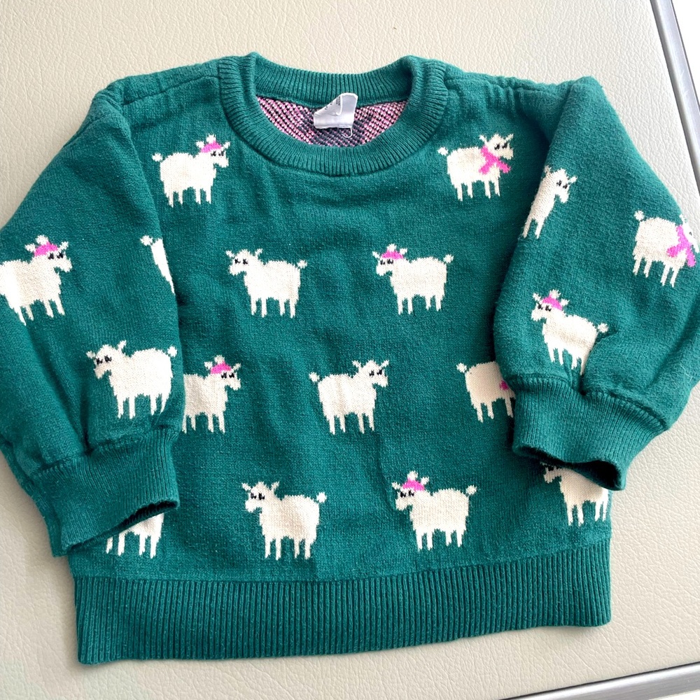 Baby lamb sweater by babyGap size 12 to 18 months gently worn